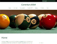 Tablet Screenshot of canterbury8ball.co.nz